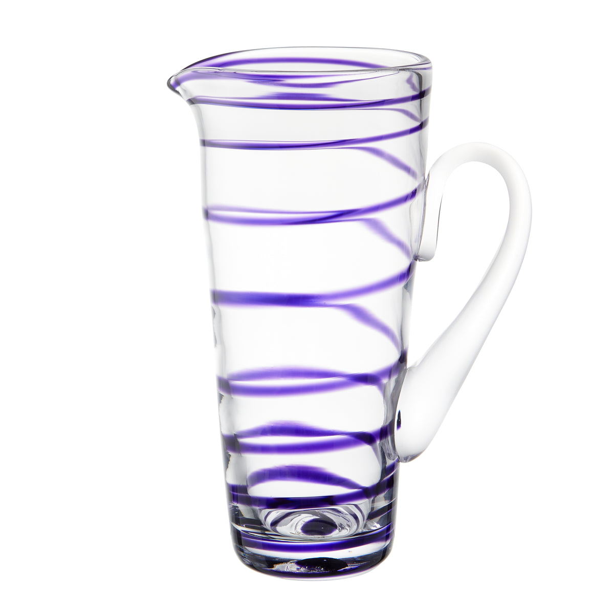 Nina Campbell Swirl Table Jug Large Purple against a white background