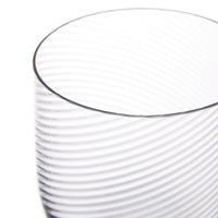 Murano Red Wine Glass Clear close up