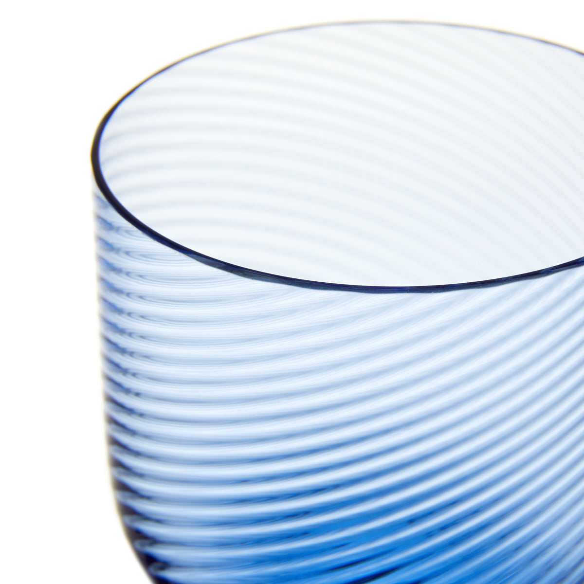 Murano Wine Glass Blue