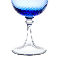 Murano Wine Glass Blue