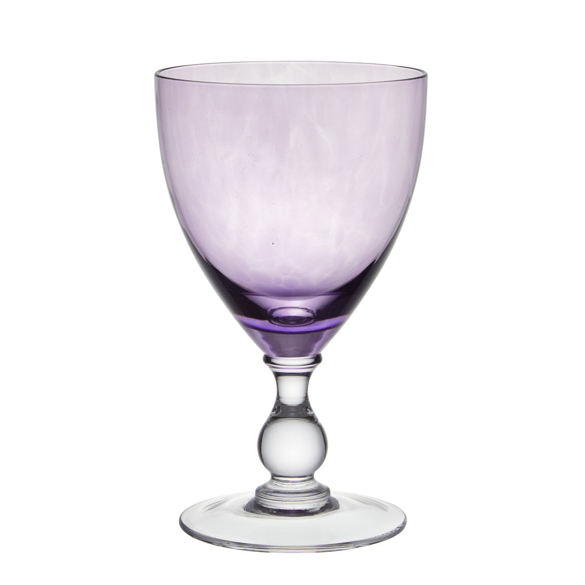 Nina Campbell Jewel Large Wine Glass Amethyst against a white background