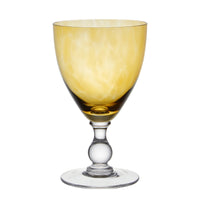 Nina Campbell Jewel Large Wine Glass Topaz against a white background