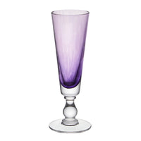 Nina Campbell Jewel Champagne Flute Amethyst against a white background