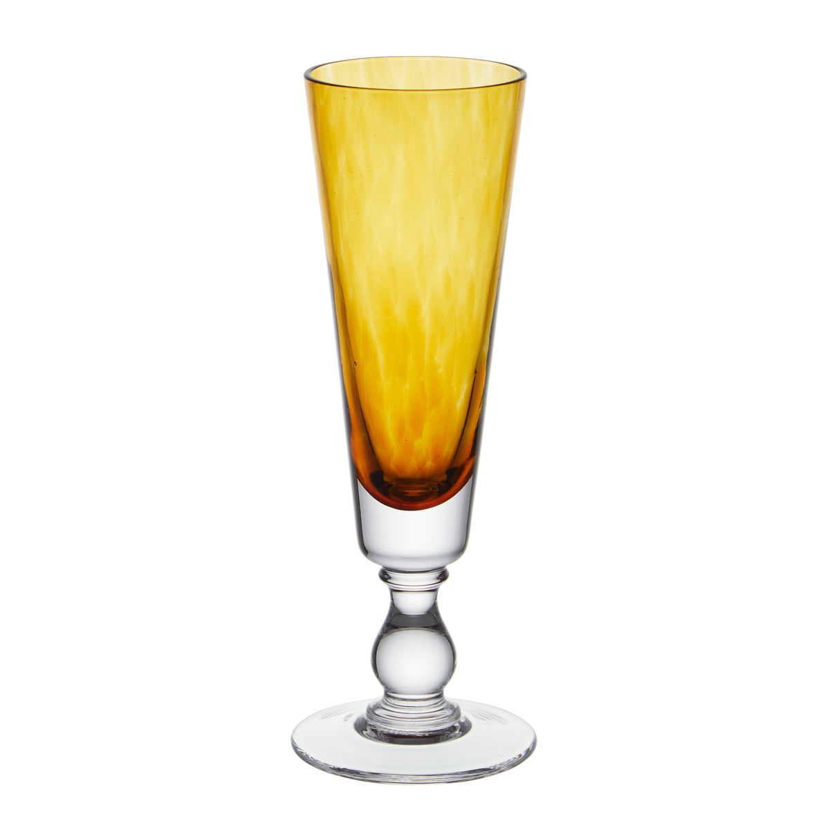 Nina Campbell Jewel Champagne Flute Topaz against a white background