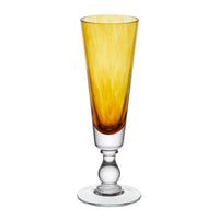 Nina Campbell Jewel Champagne Flute Topaz against a white background