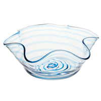 Nina Campbell Swirl Bonbon Bowl Aqua against a white background