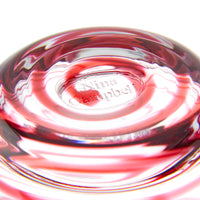 Nina Campbell Swirl Tumbler Pink close up label