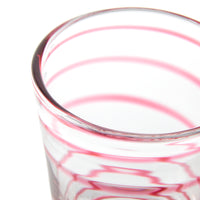 Nina Campbell Swirl Tumbler Pink close up rim