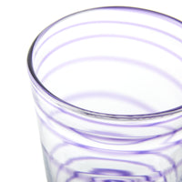 Nina Campbell Swirl Tumbler Purple close up rim