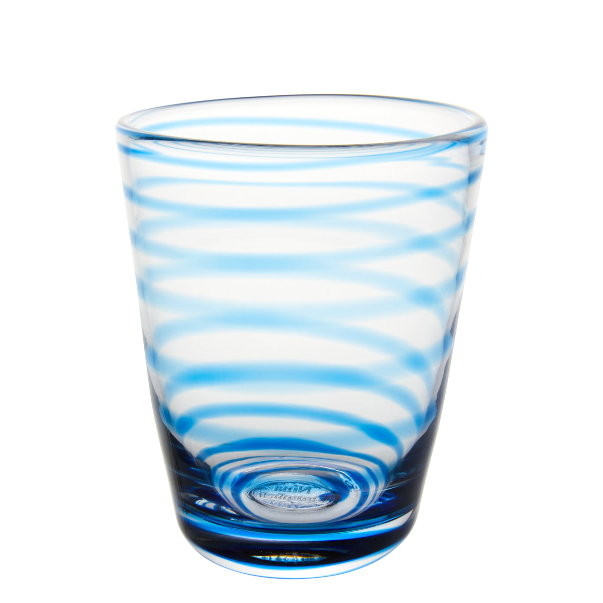 Nina Campbell Swirl Tumbler Aqua against a white background