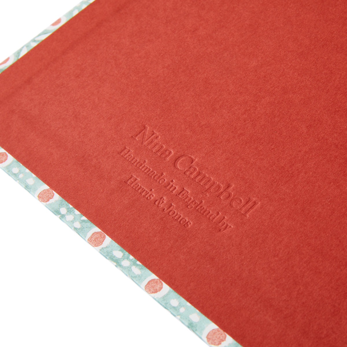 A5 Keepsake Batik Dots Coral/Aqua