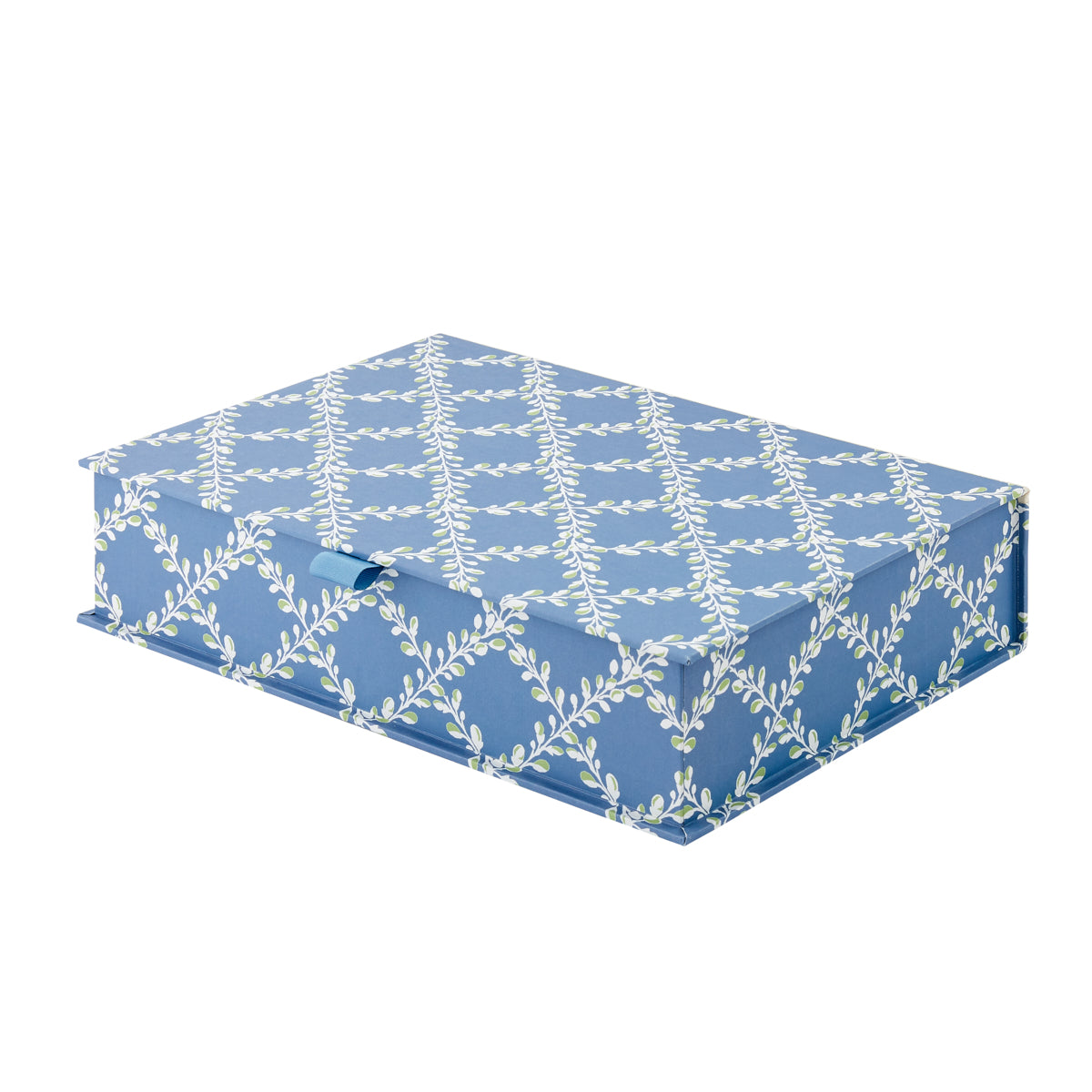 Nina Campbell A4 Boxfile Bud Trellis - Blue