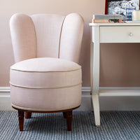 Nina Campbell Alice Chair in a pink fabric in room set