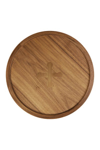 Nina Campbell Button Table in black against white background top view