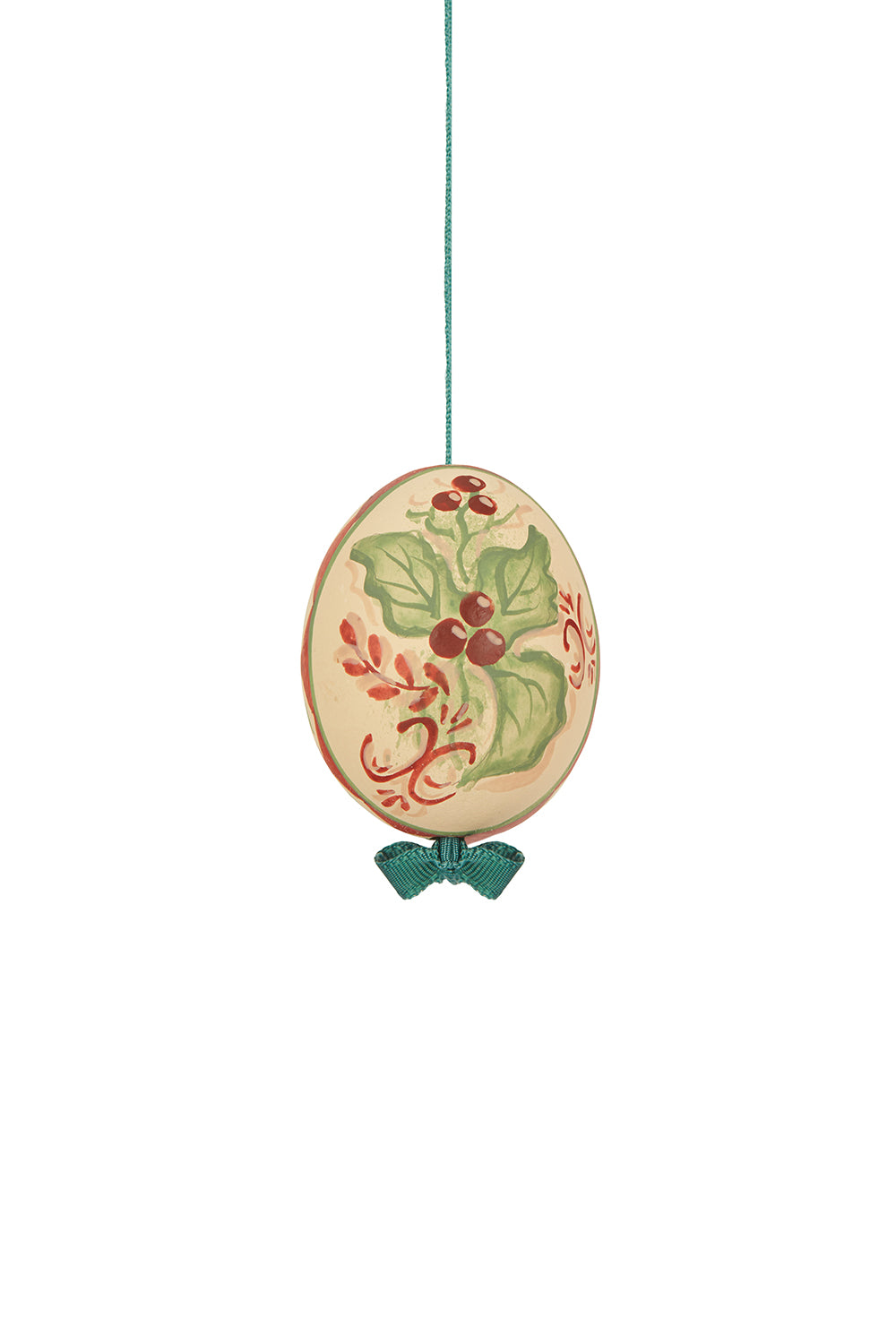 Bauble Holly Oval
