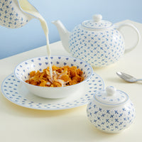 Oatmeal Bowl Blue Heart