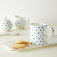 Cream Jug Blue Heart