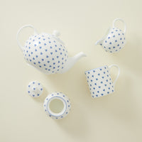 Large Teapot Blue Heart