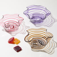 Nina Campbell Swirl Bonbon Bowl Amber with other swirl bonbon bowls