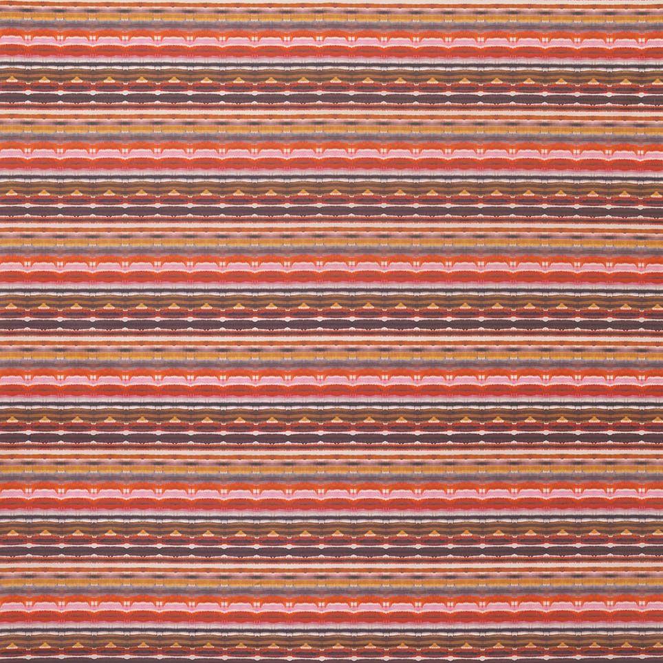 Nina Campbell Fabric - Rosslyn Cawdor Red/Ochre/Chocolate NCF4135-01