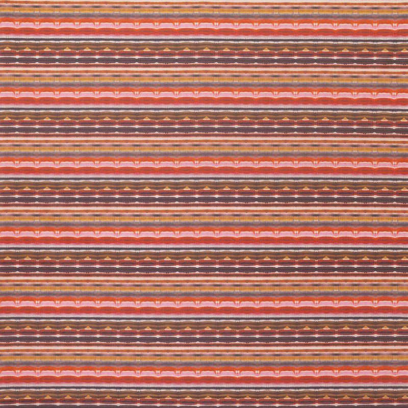 Nina Campbell Fabric - Rosslyn Cawdor Red/Ochre/Chocolate NCF4135-01