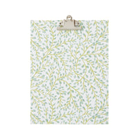 A4 Clipboard All Over Buds Aqua