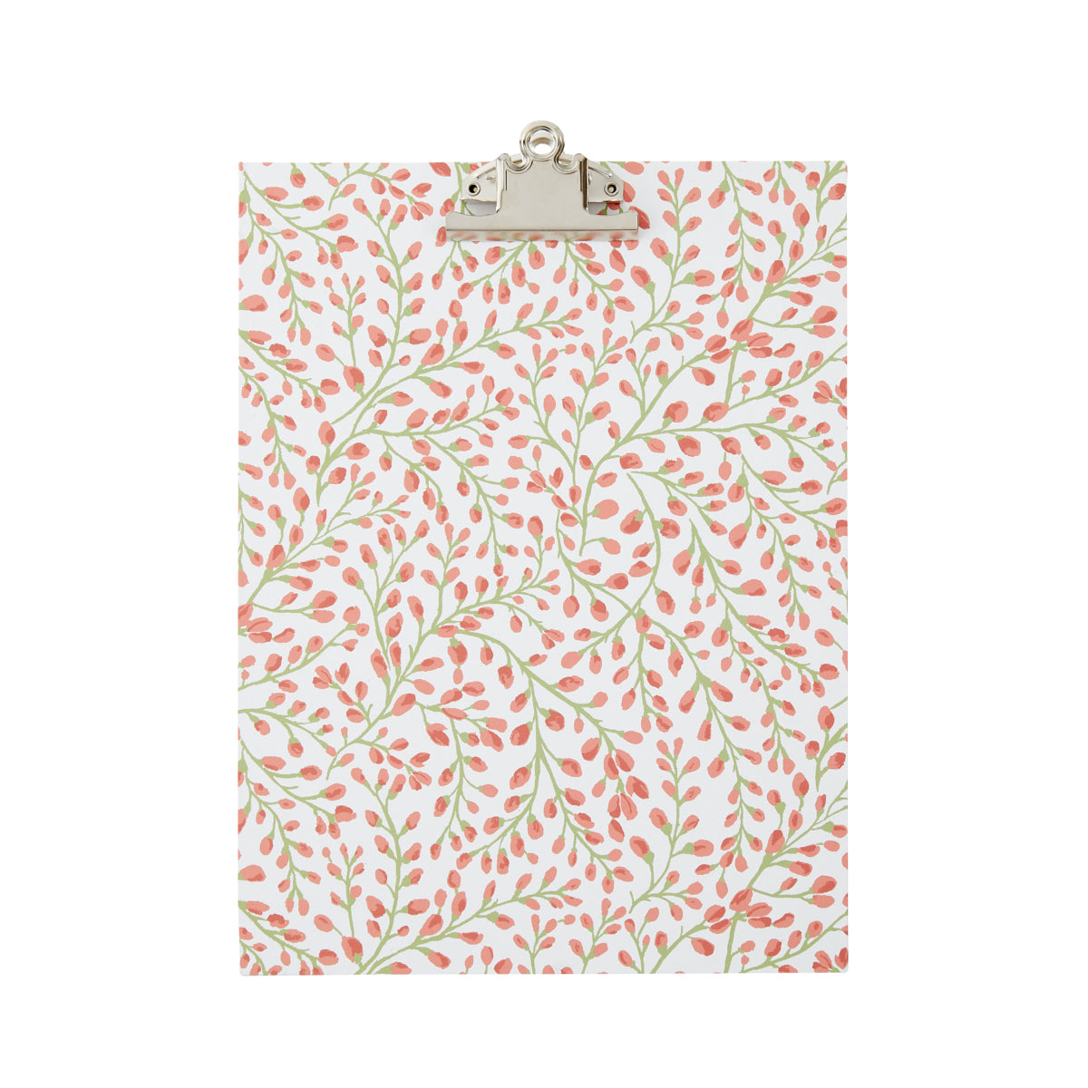 A4 Clipboard All Over Buds Coral