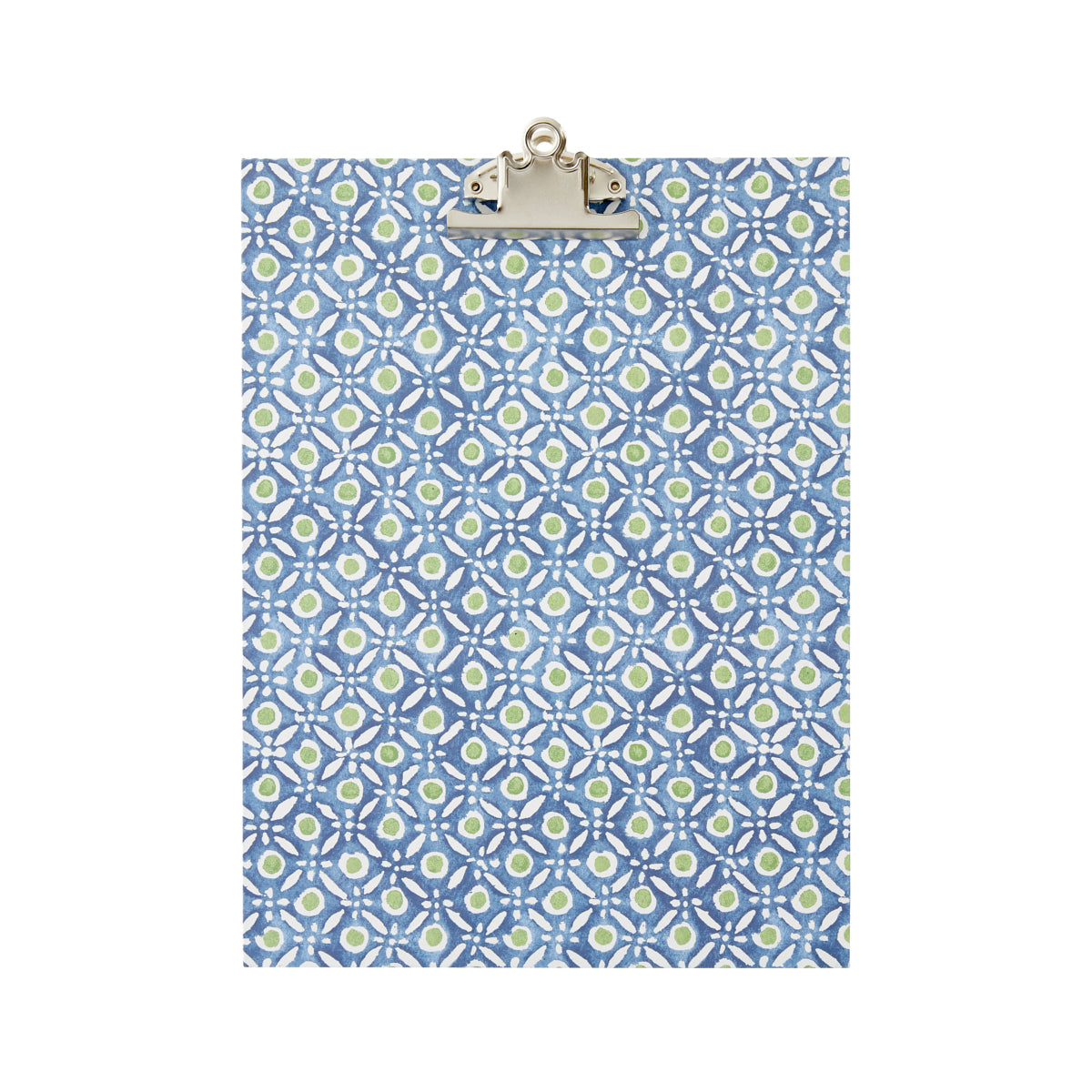 Nina Campbell A4 Clipboard Batik Dots - Blue/Green