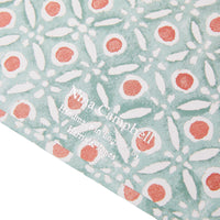 A4 Clipboard Batik Dots Coral/Aqua