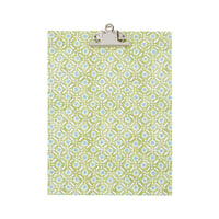 A4 Clipboard Batik Dots Green/Aqua