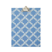 A4 Clipboard Bud Trellis Blue