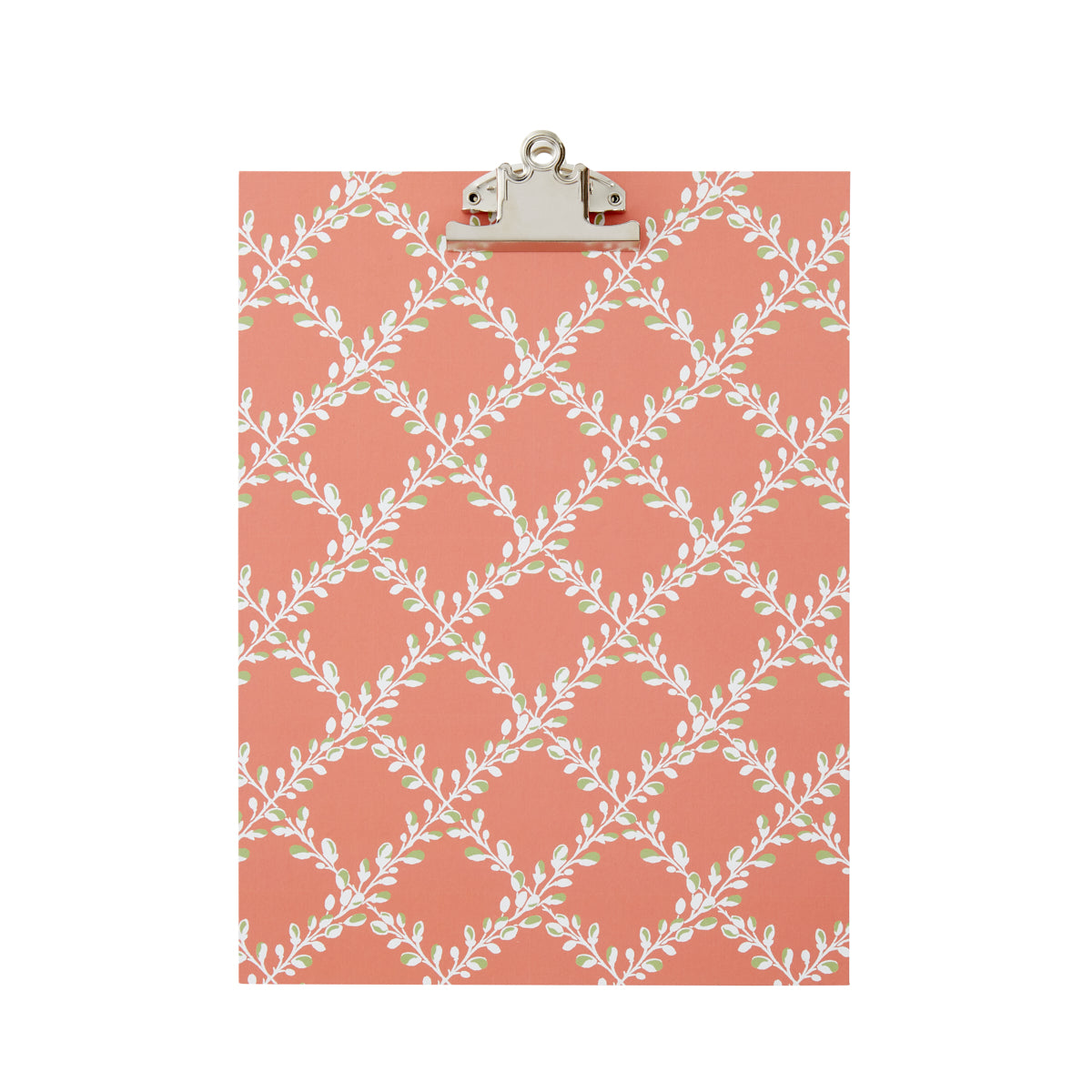 Nina Campbell A4 Clipboard Bud Trellis - Coral