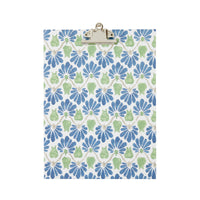 A4 Clipboard Ginko Tulips Blue/Green