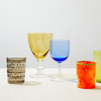 Nina Campbell Jewel Wine Glass Topaz and other glassware