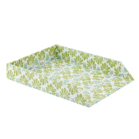 Letter Tray Ginko Tulips Green/Aqua