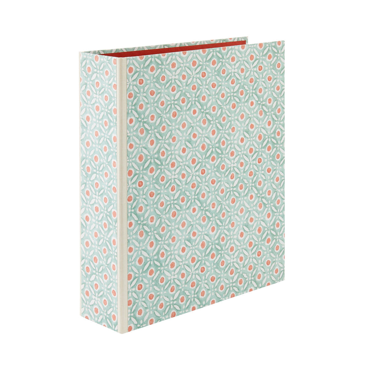 Lever Arch Folder Batik Dots Coral/Aqua