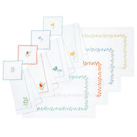 Nina Campbell linen collection all colours against a white background
