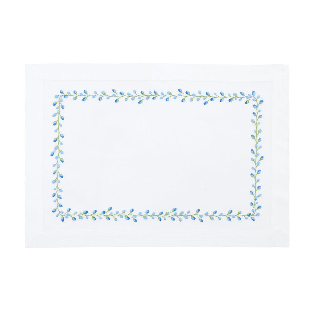 Bud Placemat Blue/Green Nina Campbell