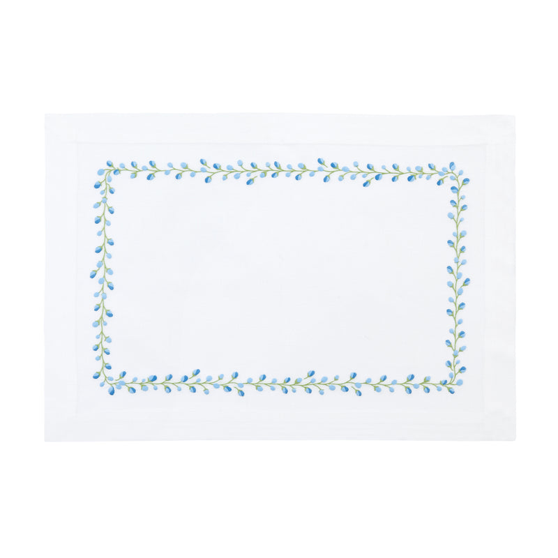 Placemat Bud - Blue/Green 48x33cm