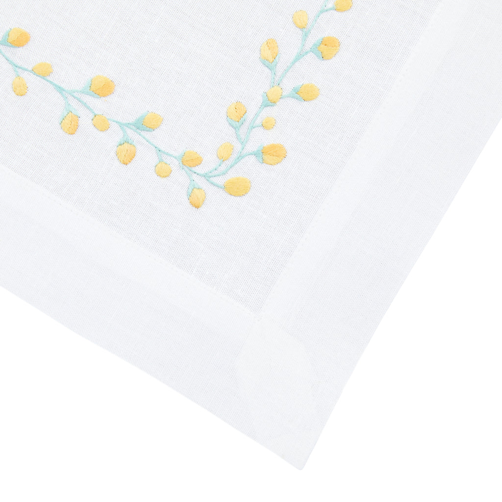 Bud Placemat Yellow/Aqua Nina Campbell