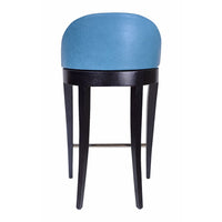 Nina Campbell Liszt Dining Stool against a white background back view