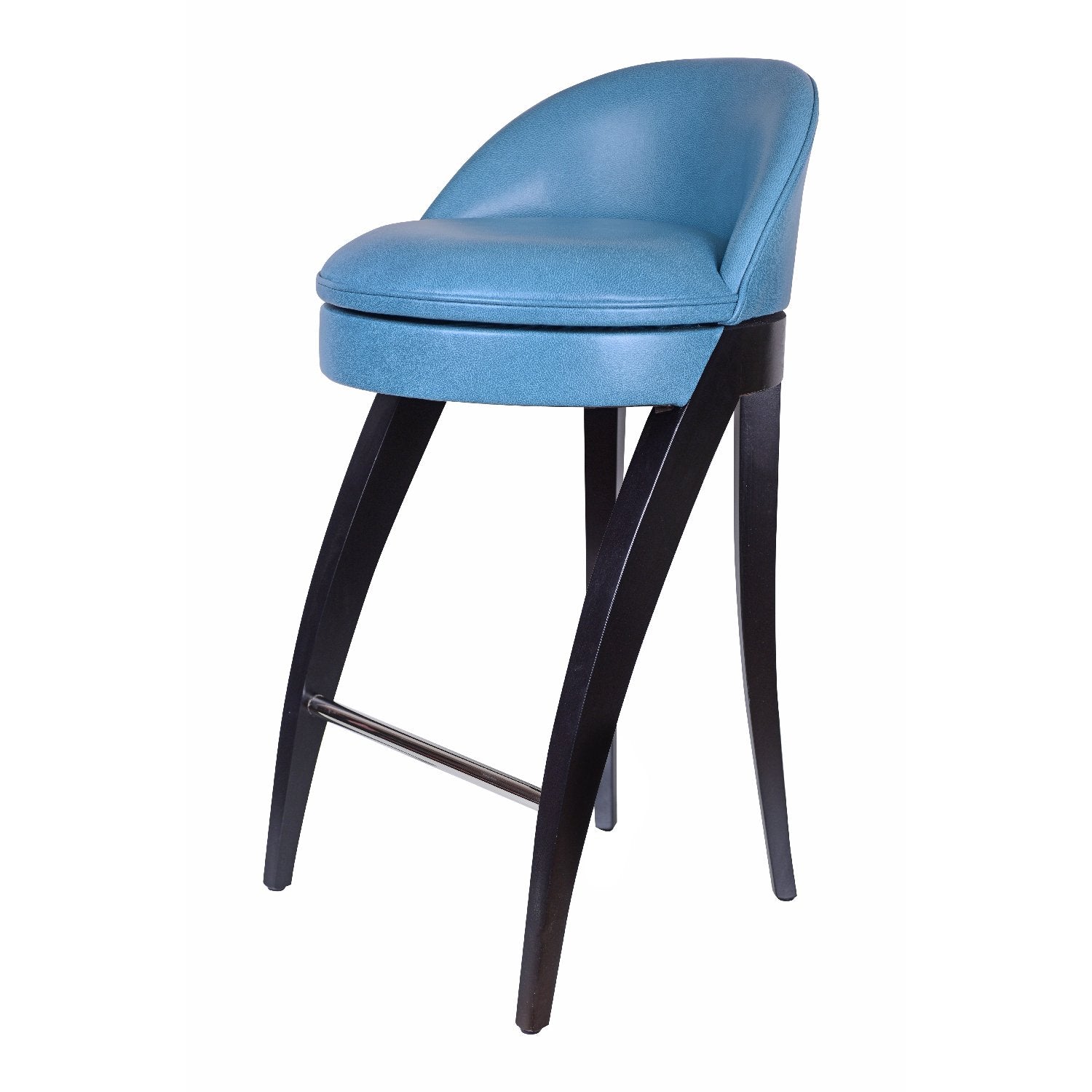 Nina Campbell Liszt Dining Stool against a white background side view
