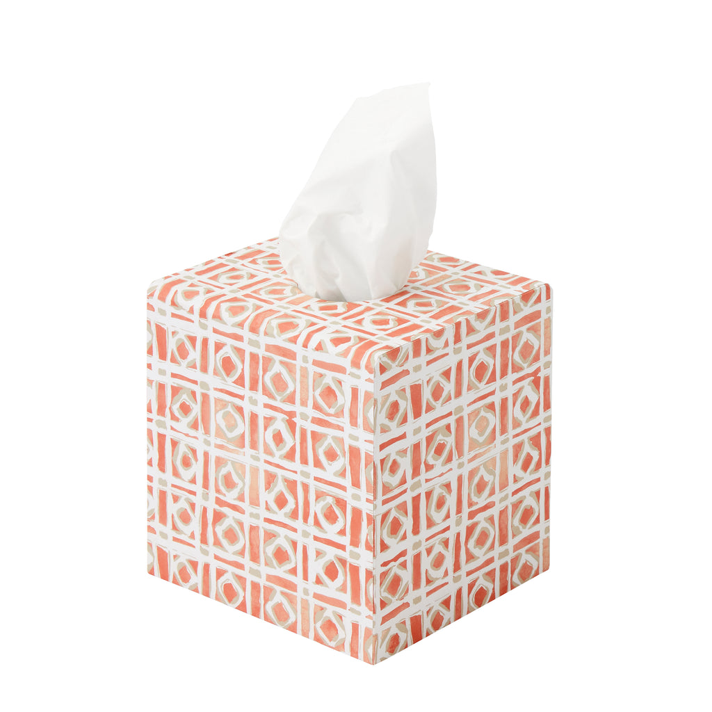 Coral tissue box cover new arrivals