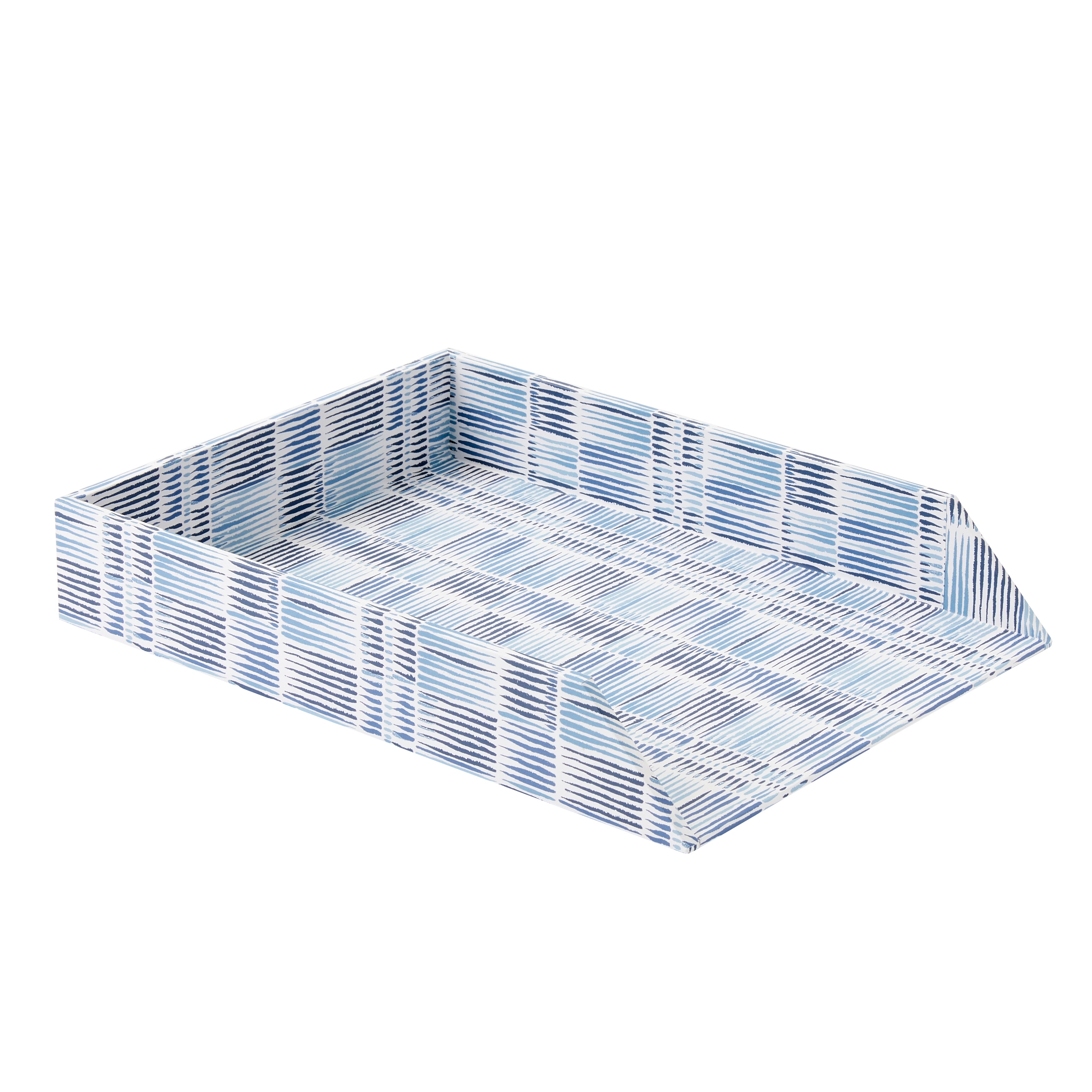 Nina Campbell Letter Tray Old Fort - Blue