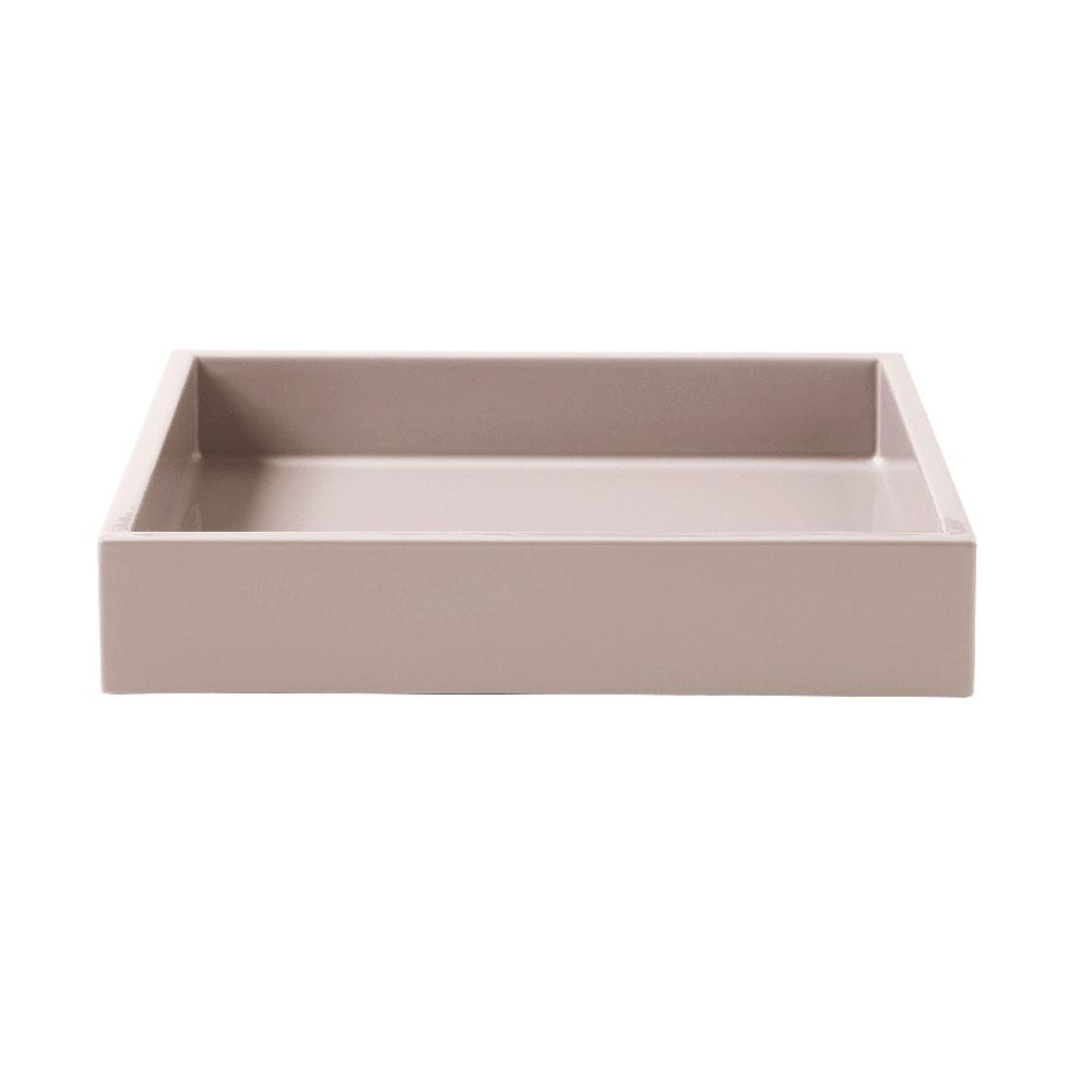Nina Campbell Lux Tray Small Powder Rose against a white background