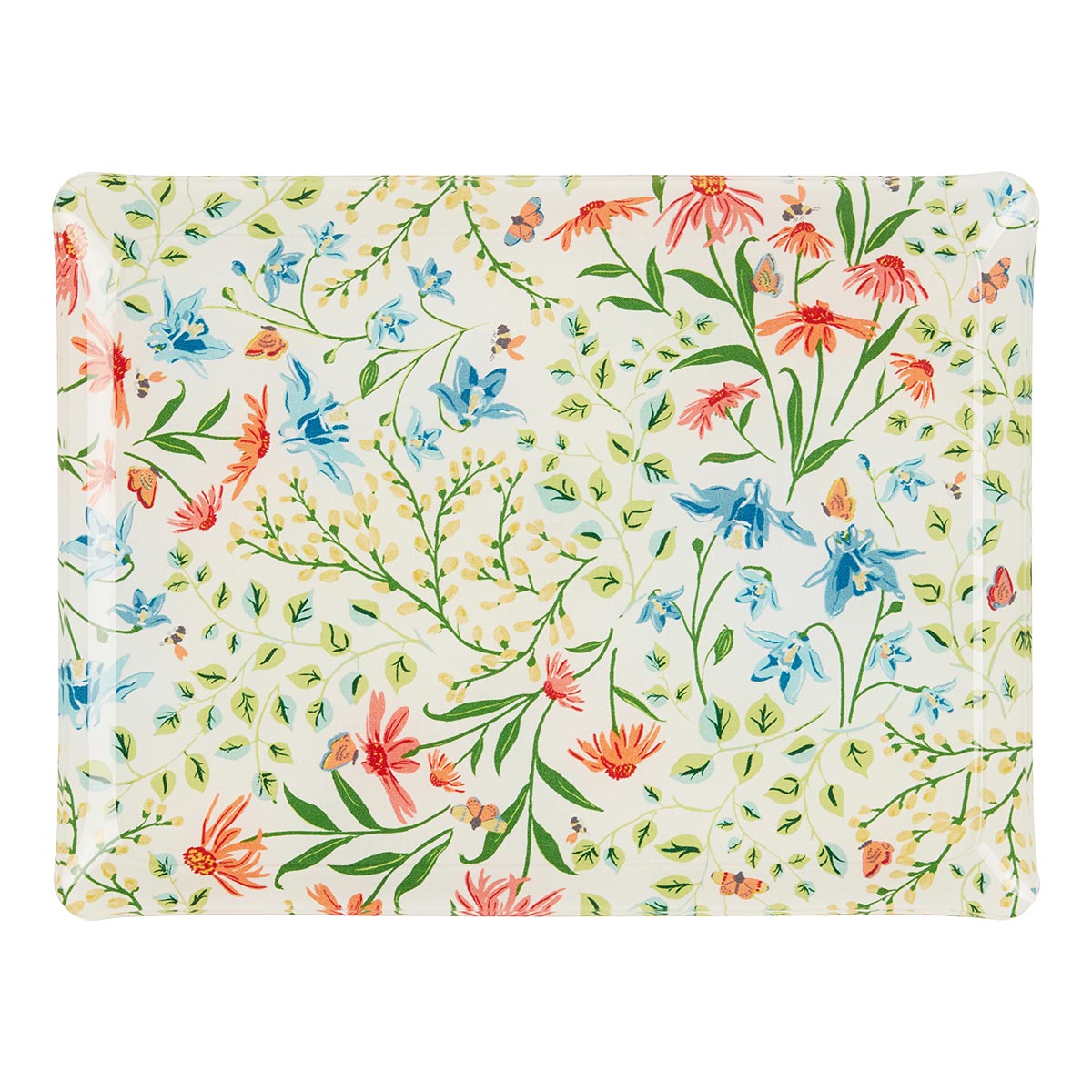 Nina Campbell Fabric Tray Medium Multi Floral against a white background