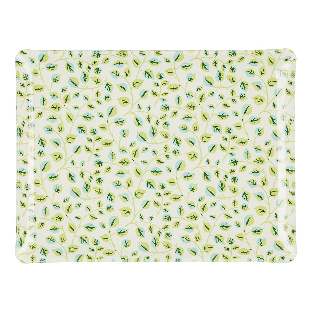 Nina Campbell Fabric Tray Medium Swirl Leaf against a white background