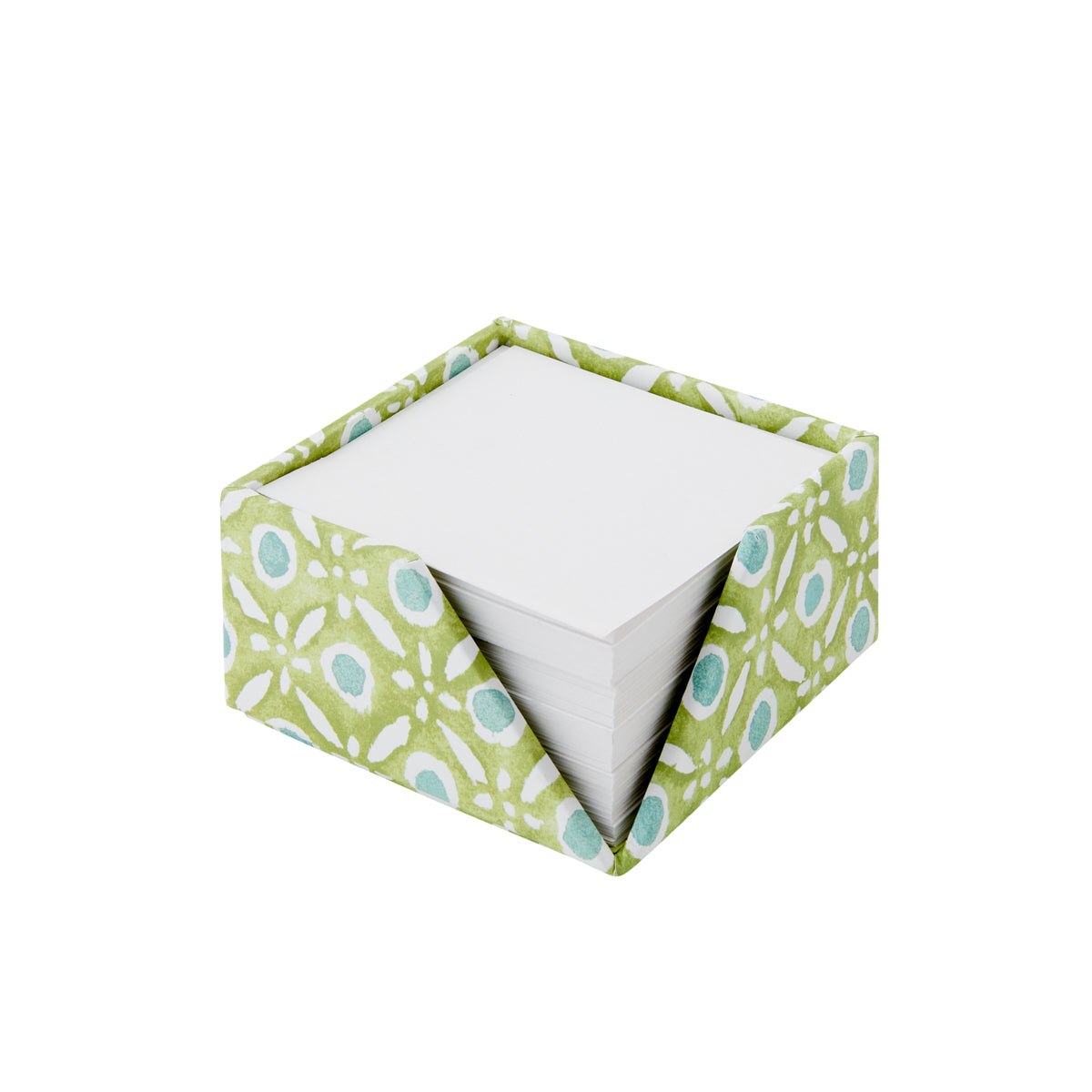 Post It Pad Memo 8cm Batik Dots Green/Aqua