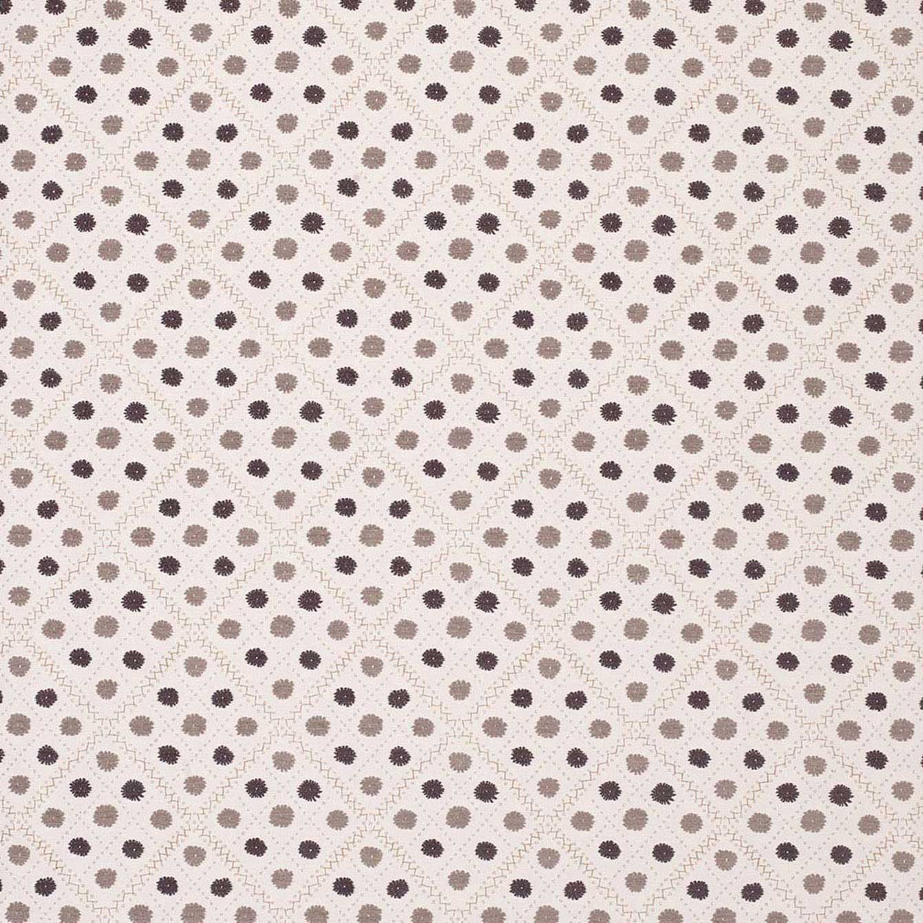 Nina Campbell Fabric - Claribel Claribel Ivory/Bitter Choc NCF4281-02