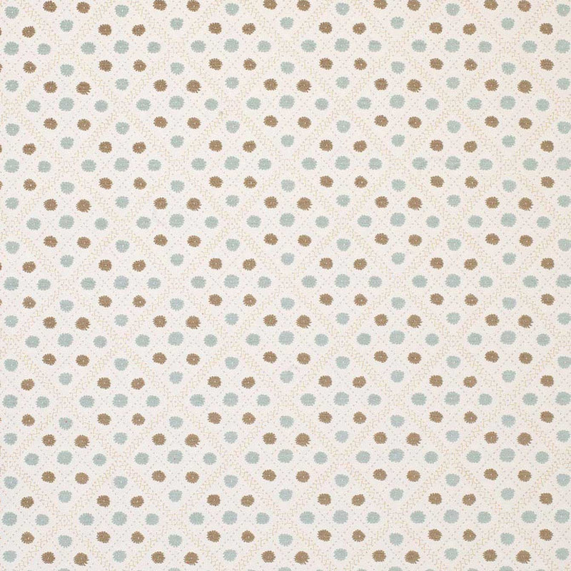 Nina Campbell Fabric - Claribel Claribel Ivory/Aqua/Beige NCF4281-03